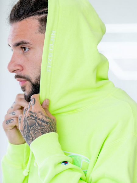 CHAMPION x FAZE CLAN COMPLEXCON HOODIE NEON GREEN