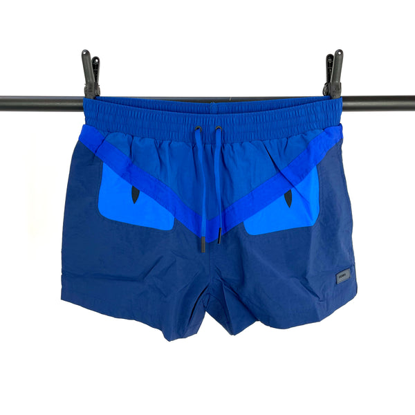 FENDI BUG EYE SWIM SHORTS BLUE Notorious Plug