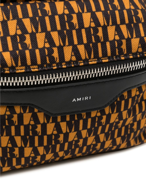 AMIRI MONOGRAM BACKPACK BROWN BLACK