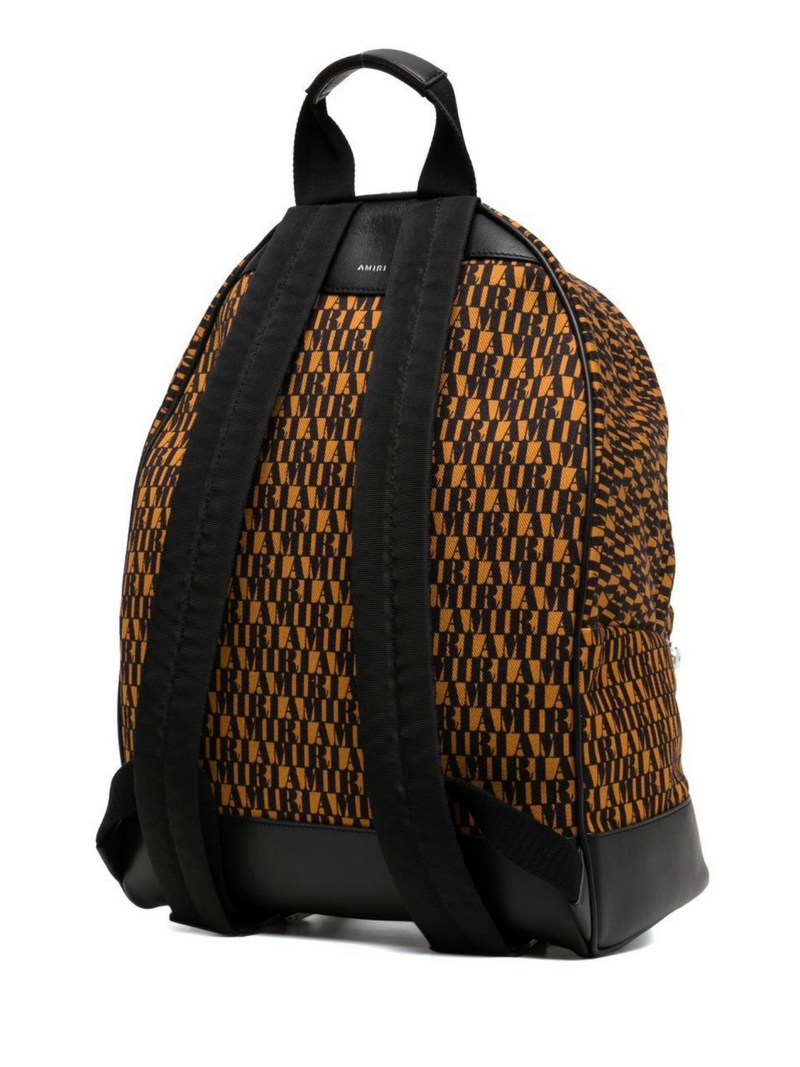 AMIRI MONOGRAM BACKPACK BROWN BLACK