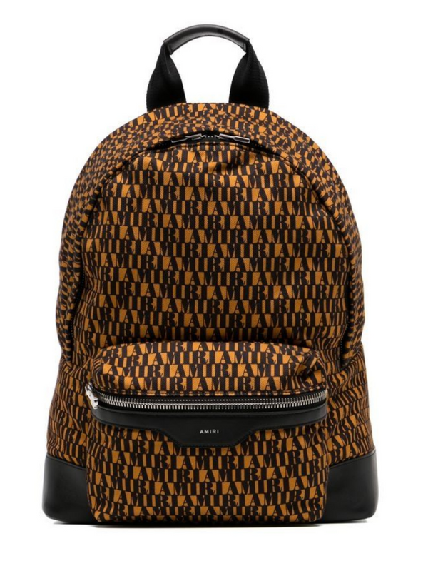 AMIRI MONOGRAM BACKPACK BROWN BLACK