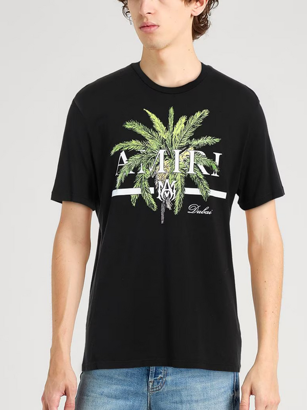 AMIRI PALM DUBAI TEE BLACK