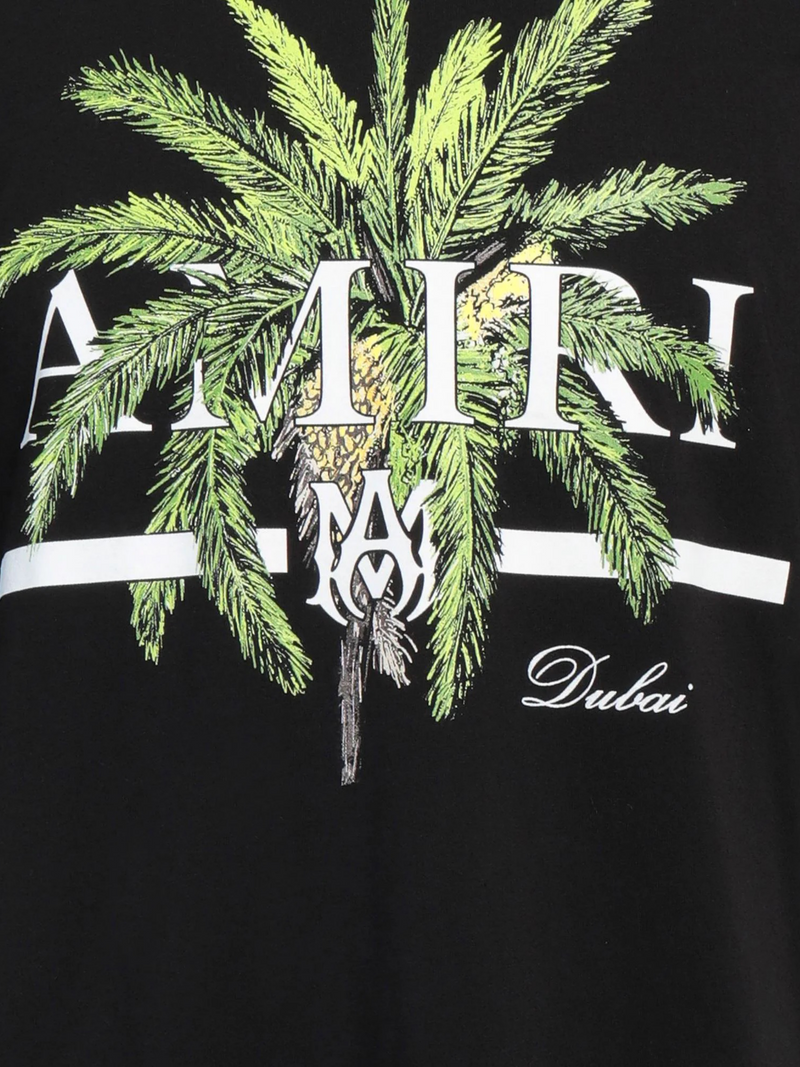 AMIRI PALM DUBAI TEE BLACK