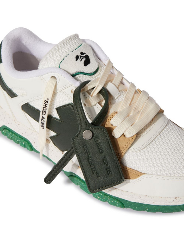 OFF-WHITE SLIM OUT OF OFFICE SNEAKERS WHITE BLACK GREEN