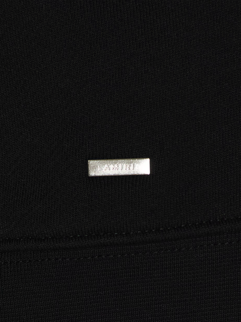 AMIRI CRYSTAL EMBELLISHED LOGO HOODIE BLACK