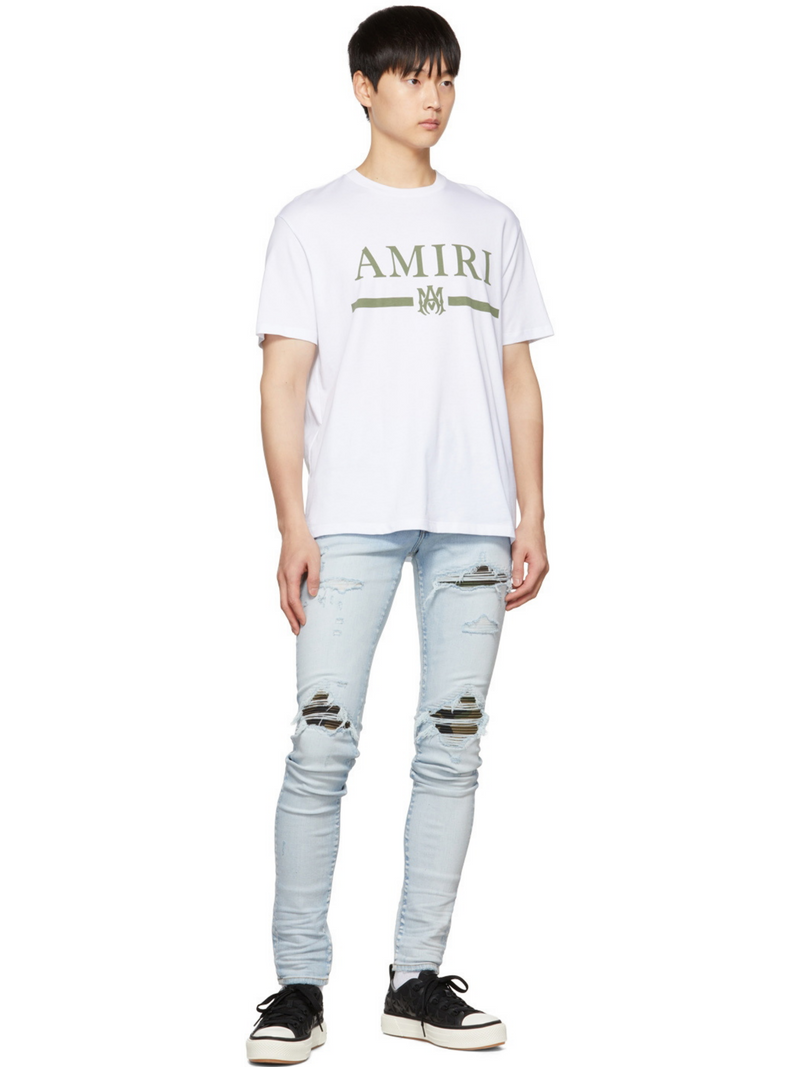 AMIRI MX1 CAMO JEANS LIGHT INDIGO