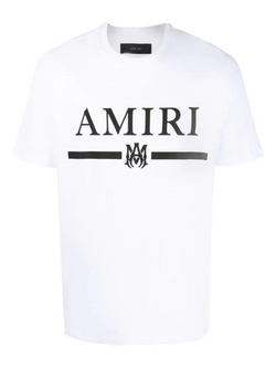 AMIRI MA BAR LOGO TEE WHITE BLACK