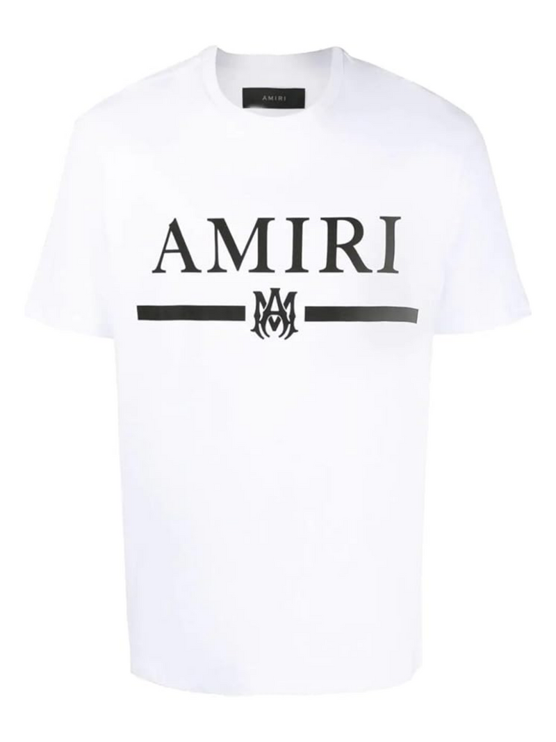 AMIRI MA BAR LOGO TEE WHITE BLACK