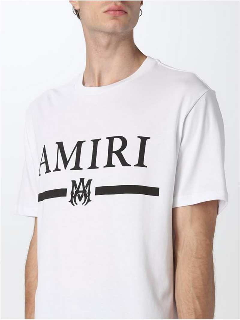 AMIRI MA BAR LOGO TEE WHITE BLACK