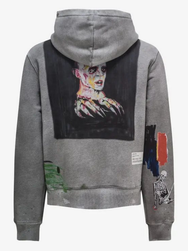 AMIRI BLOOD 38' HOODIE GREY