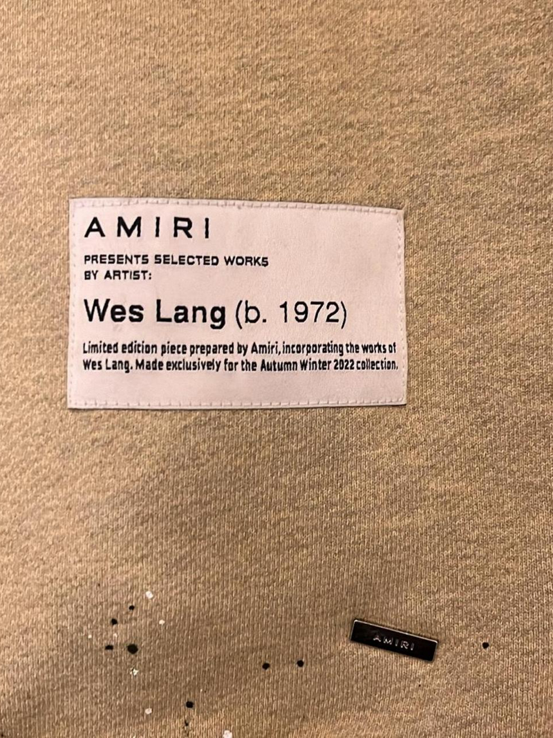 AMIRI BLOOD 38' HOODIE HEATHER BIRCH