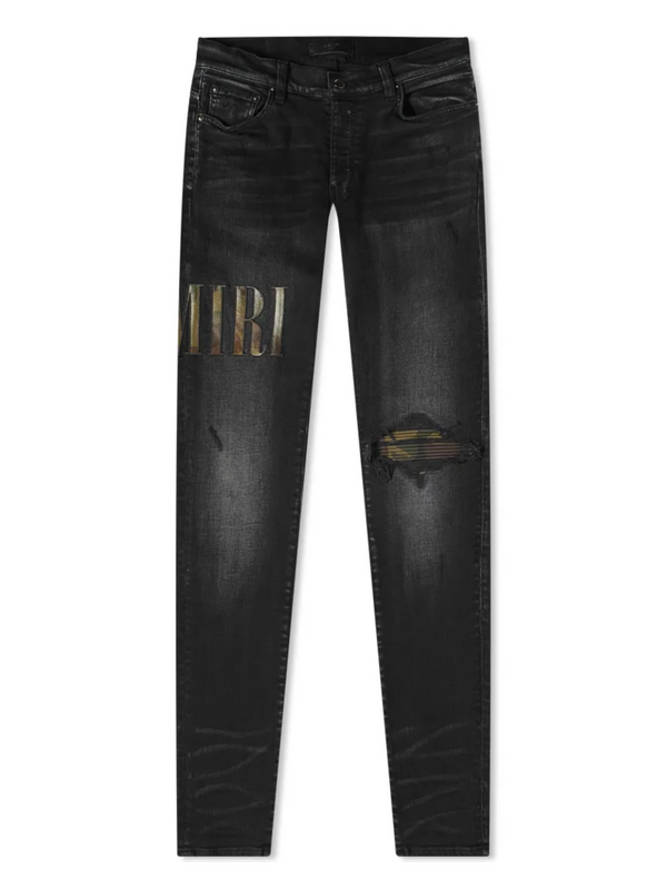 AMIRI CORE LOGO JEANS BLACK CAMO