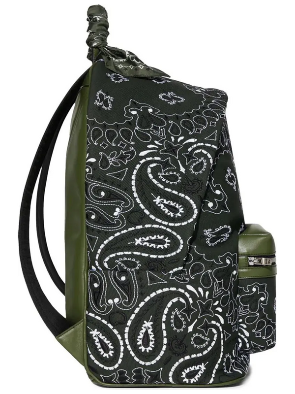 AMIRI BANDANA BACKPACK OLIVE GREEN