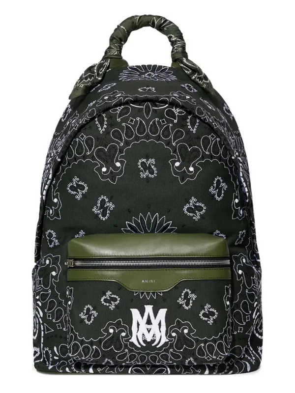 AMIRI BANDANA BACKPACK OLIVE GREEN