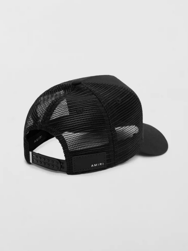 AMIRI REAPER TRUCKER CAP BLACK RED