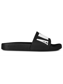 AMIRI LOGO SLIDES BLACK