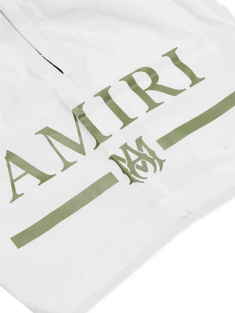 AMIRI MA BAR LOGO SWIMSHORTS WHITE