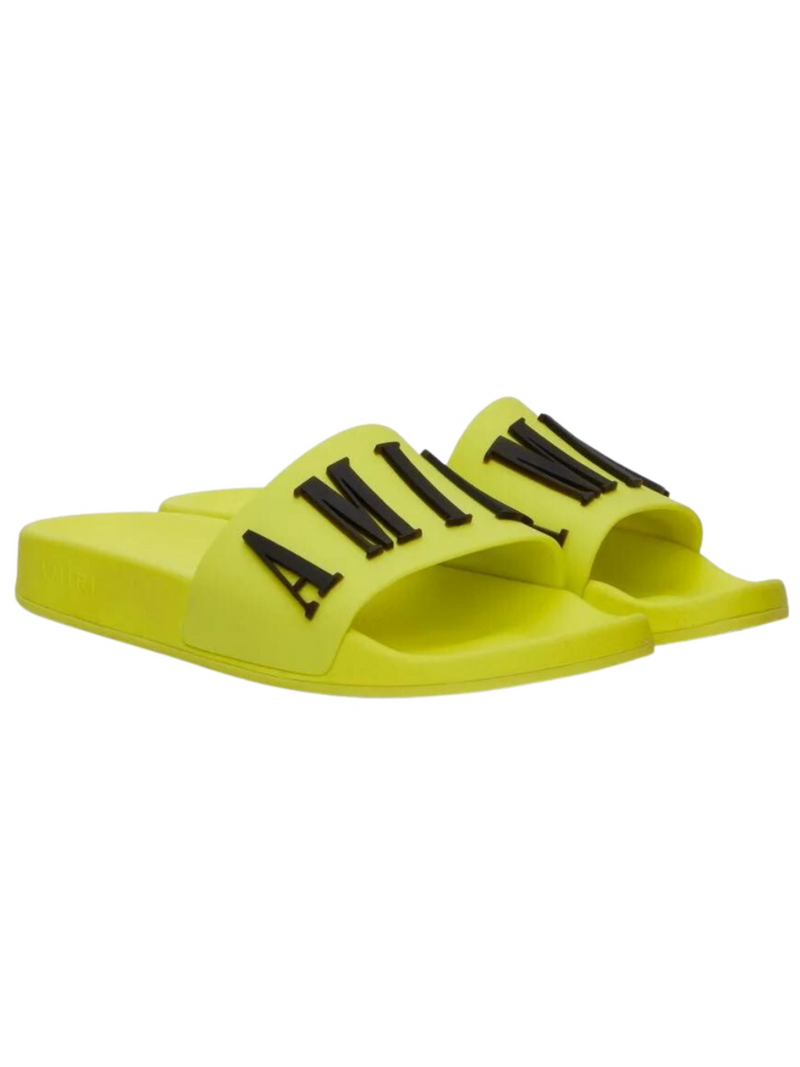 AMIRI LOGO SLIDES VOLT BLACK