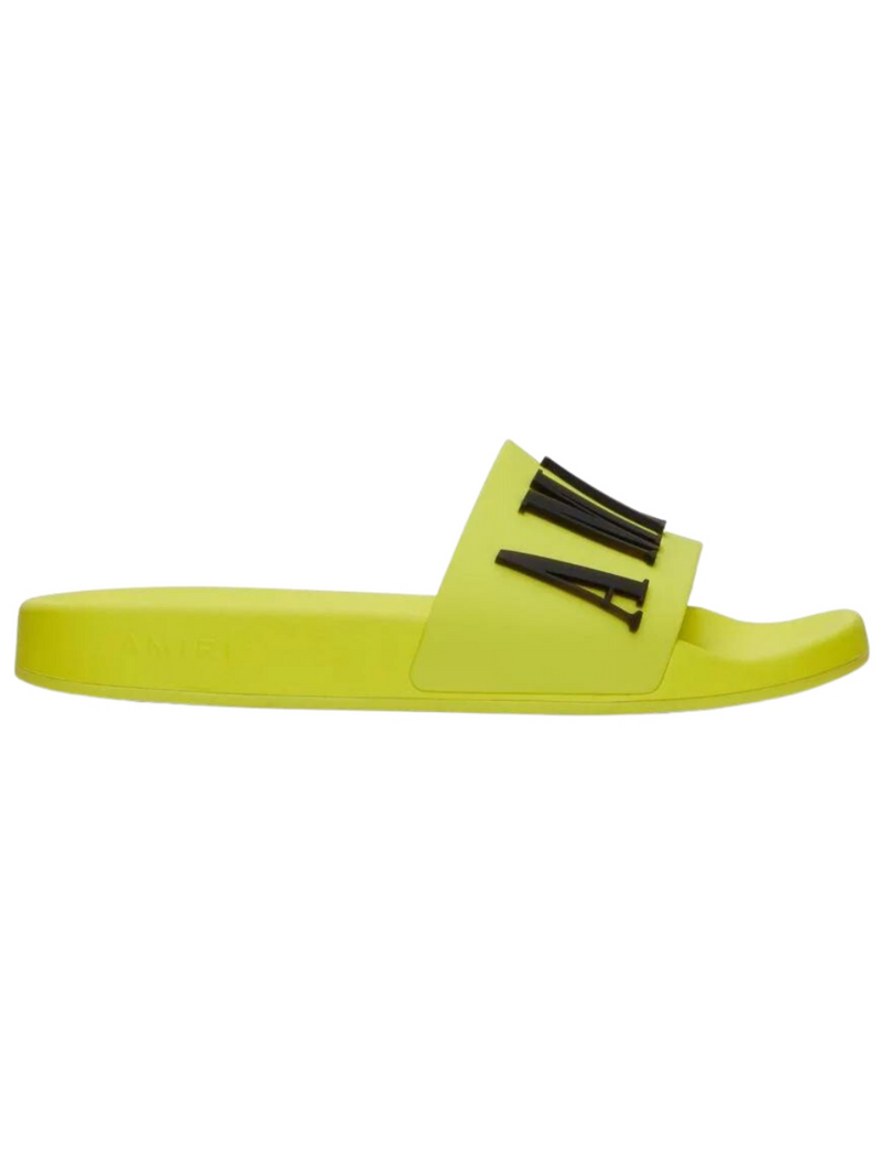 AMIRI LOGO SLIDES VOLT BLACK