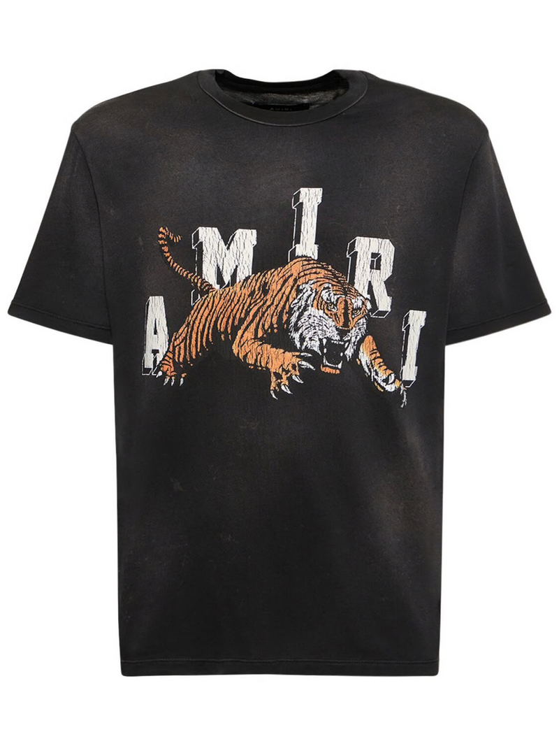 AMIRI VINTAGE TIGER TEE BLACK