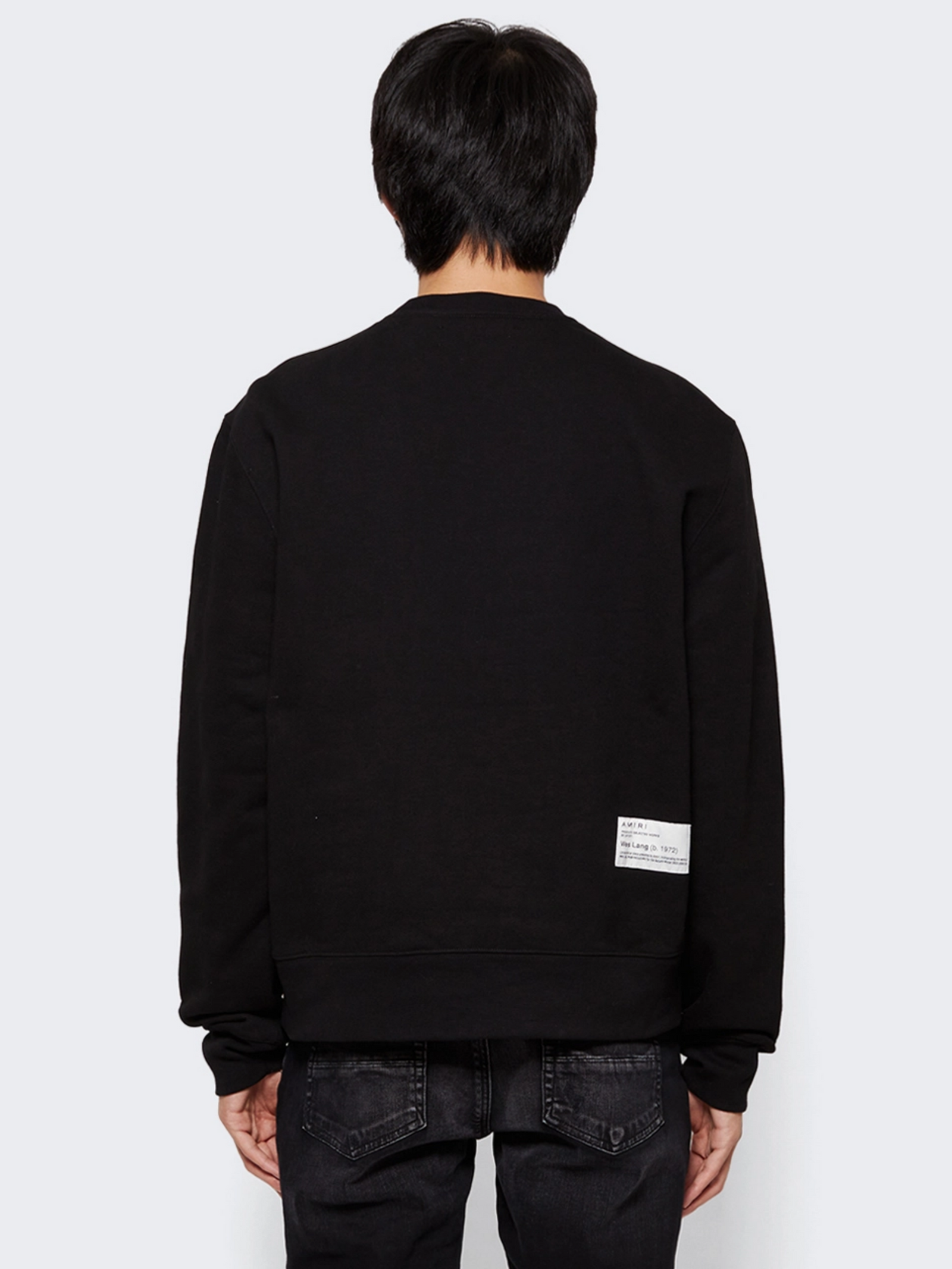 AMIRI X WES LANG CHECKER SKULL CREW NECK SWEATER BLACK – Notorious