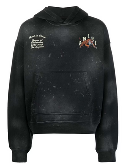 AMIRI VINTAGE TIGER VARSITY HOODIE BLACK