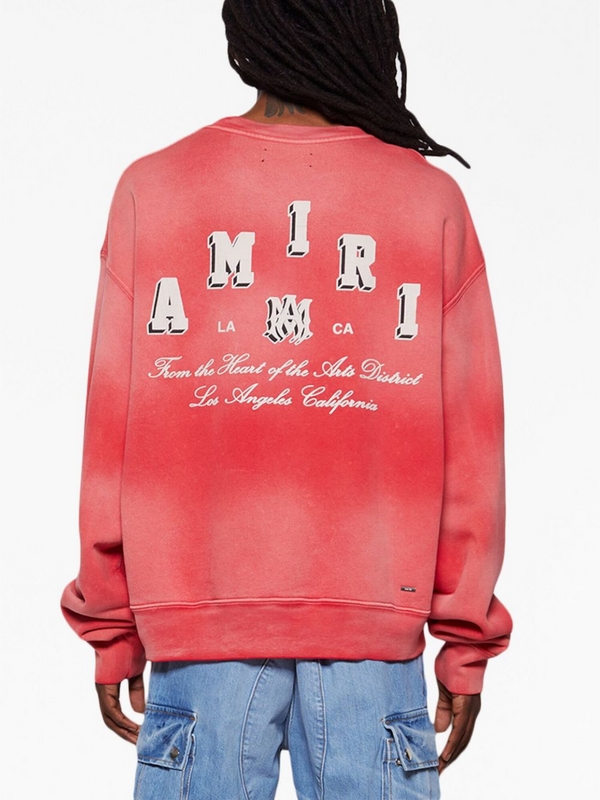 AMIRI VINTAGE COLLEGIATE SWEATSHIRT RED