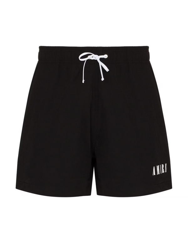 AMIRI CORE LOGO SWIM SHORTS BLACK