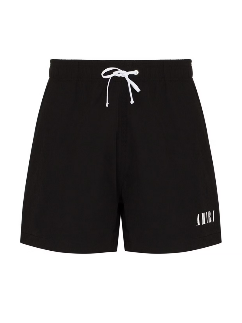 AMIRI CORE LOGO SWIM SHORTS BLACK