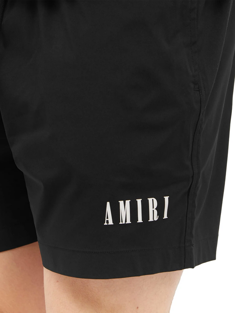 AMIRI CORE LOGO SWIM SHORTS BLACK