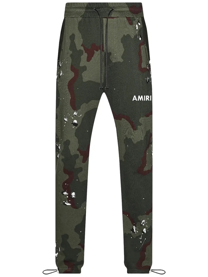 AMIRI ARMY LOGO SWEATPANTS CAMO