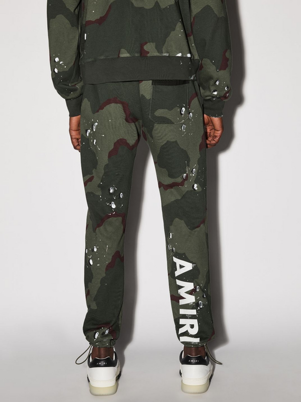 AMIRI ARMY LOGO SWEATPANTS CAMO