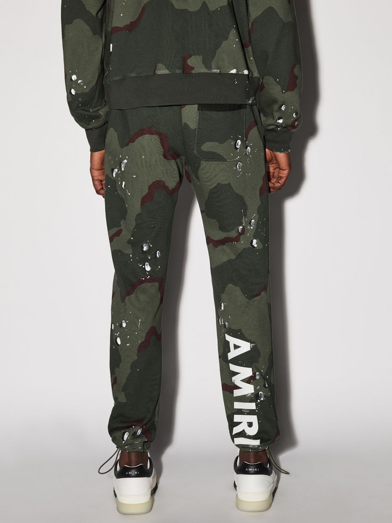 AMIRI ARMY LOGO SWEATPANTS CAMO