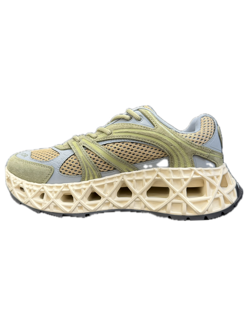 DIOR B35 NXXT SNEAKERS BEIGE MESH / KHAKI SUEDE