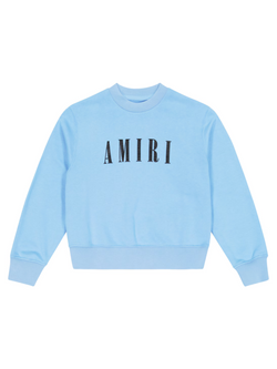AMIRI KIDS CORE LOGO CREWNECK BABY BLUE
