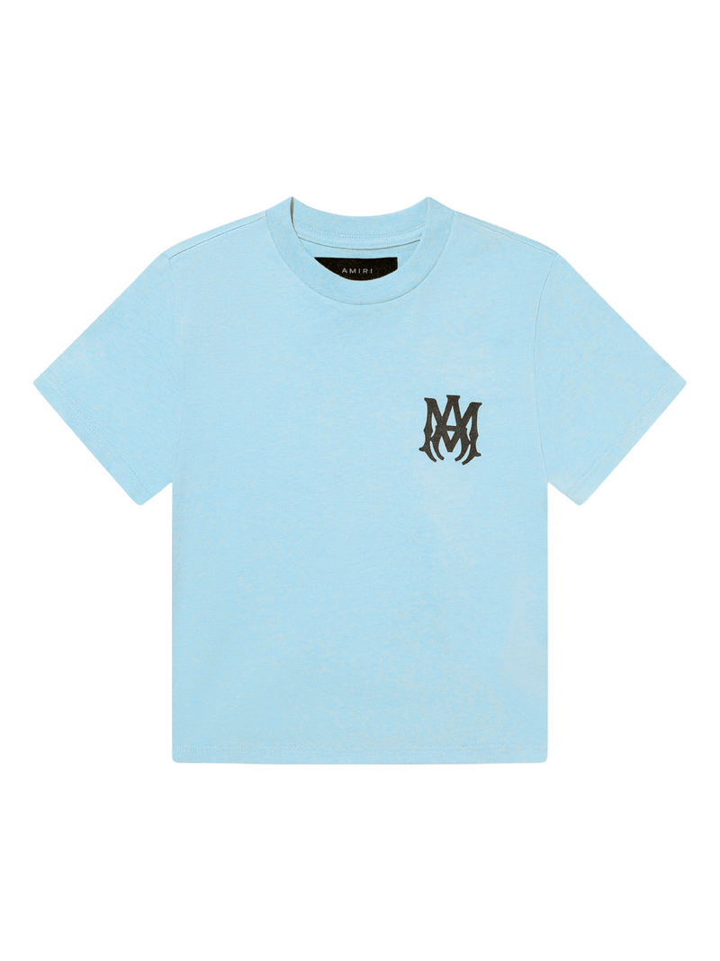 AMIRI KIDS MA LOGO TEE BABY BLUE