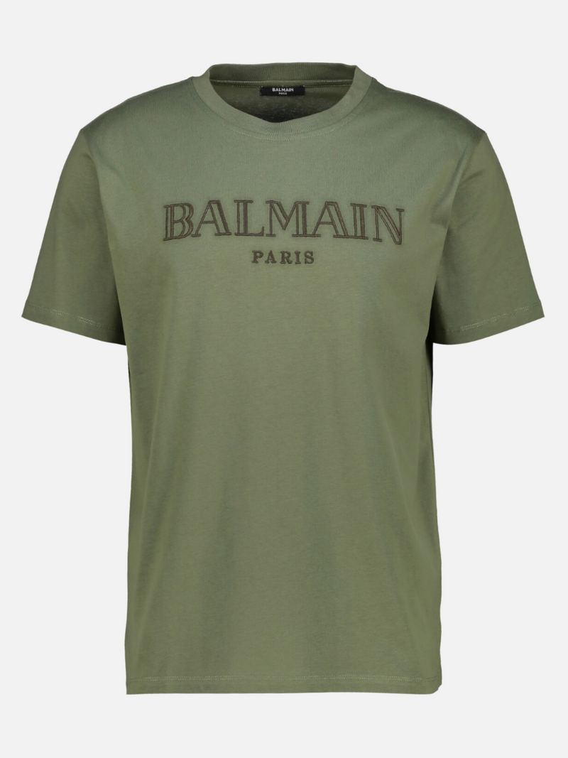 BALMAIN LOGO TEE KHAKI