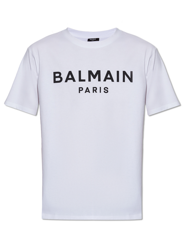 BALMAIN PARIS LOGO TEE WHITE