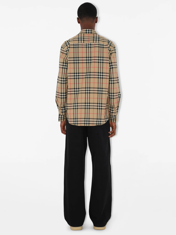 BURBERRY CHECK COTTON SHIRT