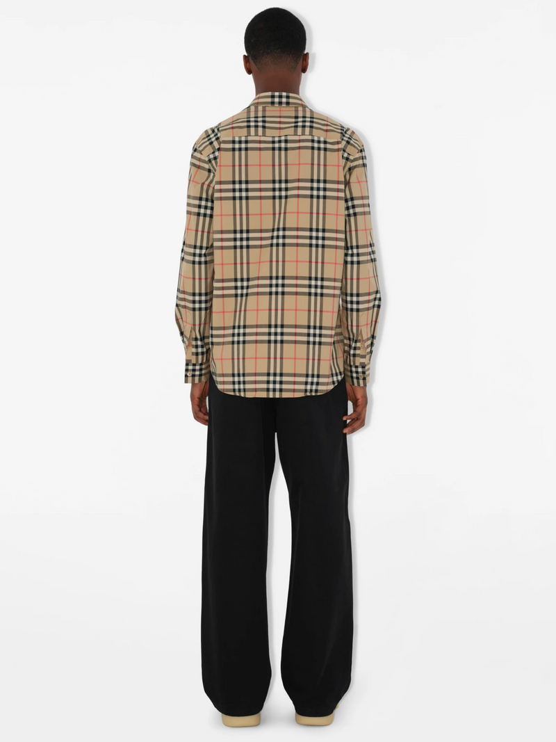 BURBERRY CHECK COTTON SHIRT