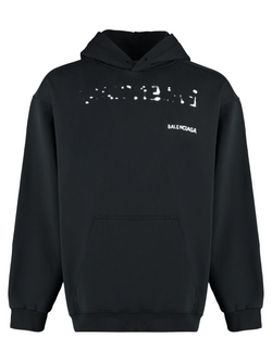 BALENCIAGA HAND DRAWN HOODIE BLACK