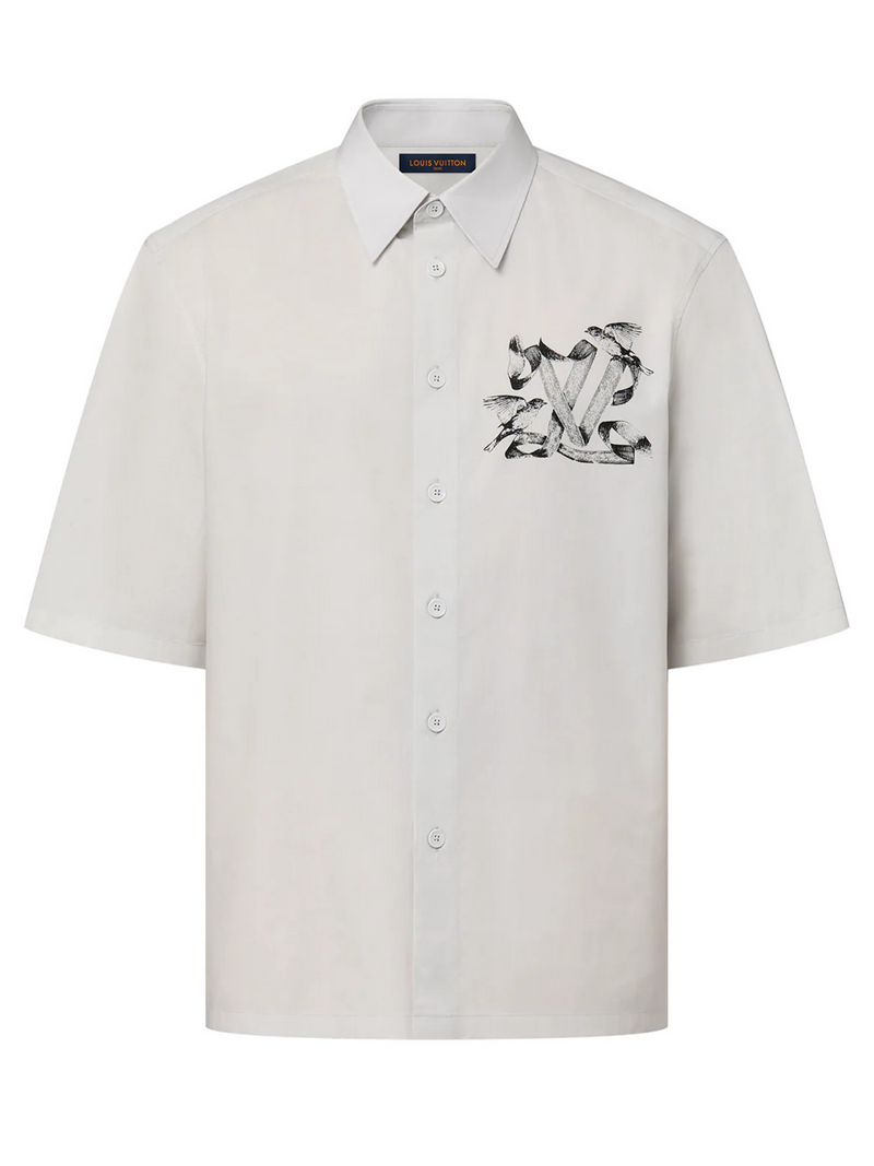 LOUIS VUITTON LV BIRDS LOGO SHORT SLEEVED SHIRT