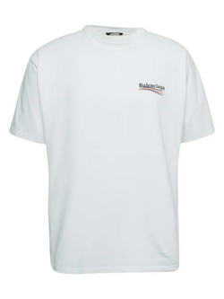 BALENCIAGA POLITICAL TEE WHITE