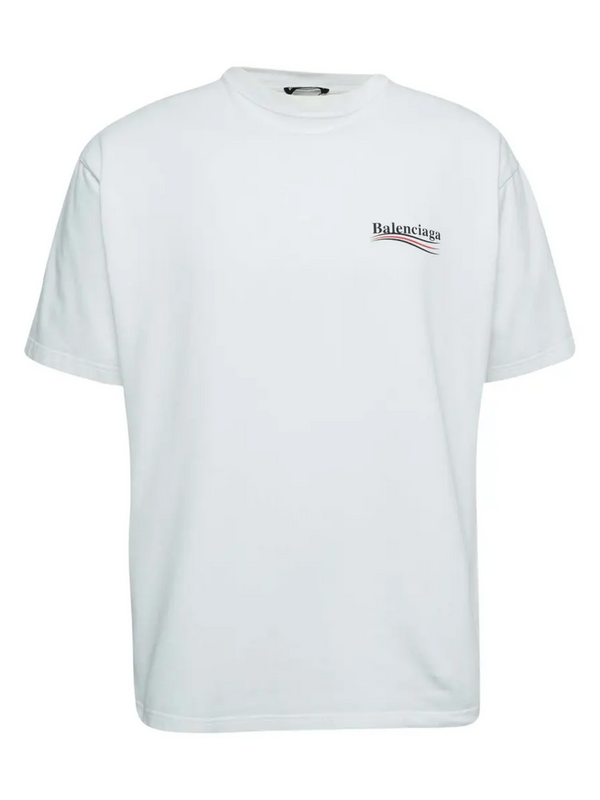 BALENCIAGA POLITICAL TEE WHITE