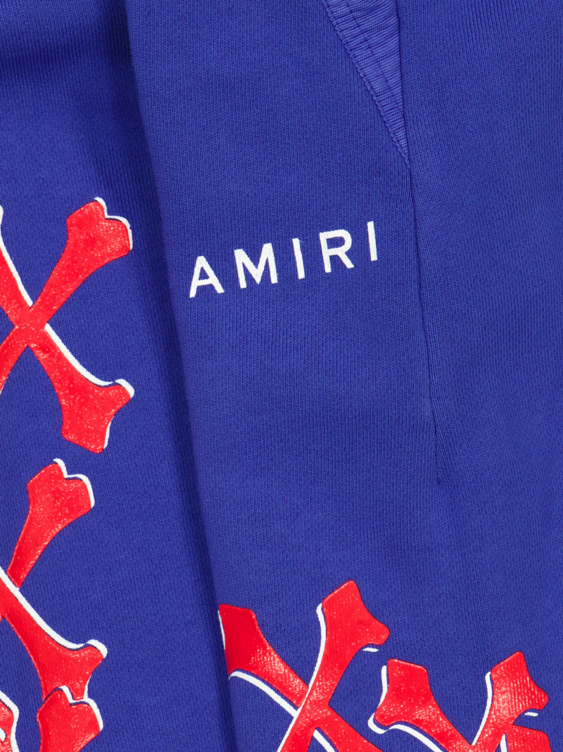 AMIRI KIDS BONES GRAPHIC SWEATPANTS BLUE / RED