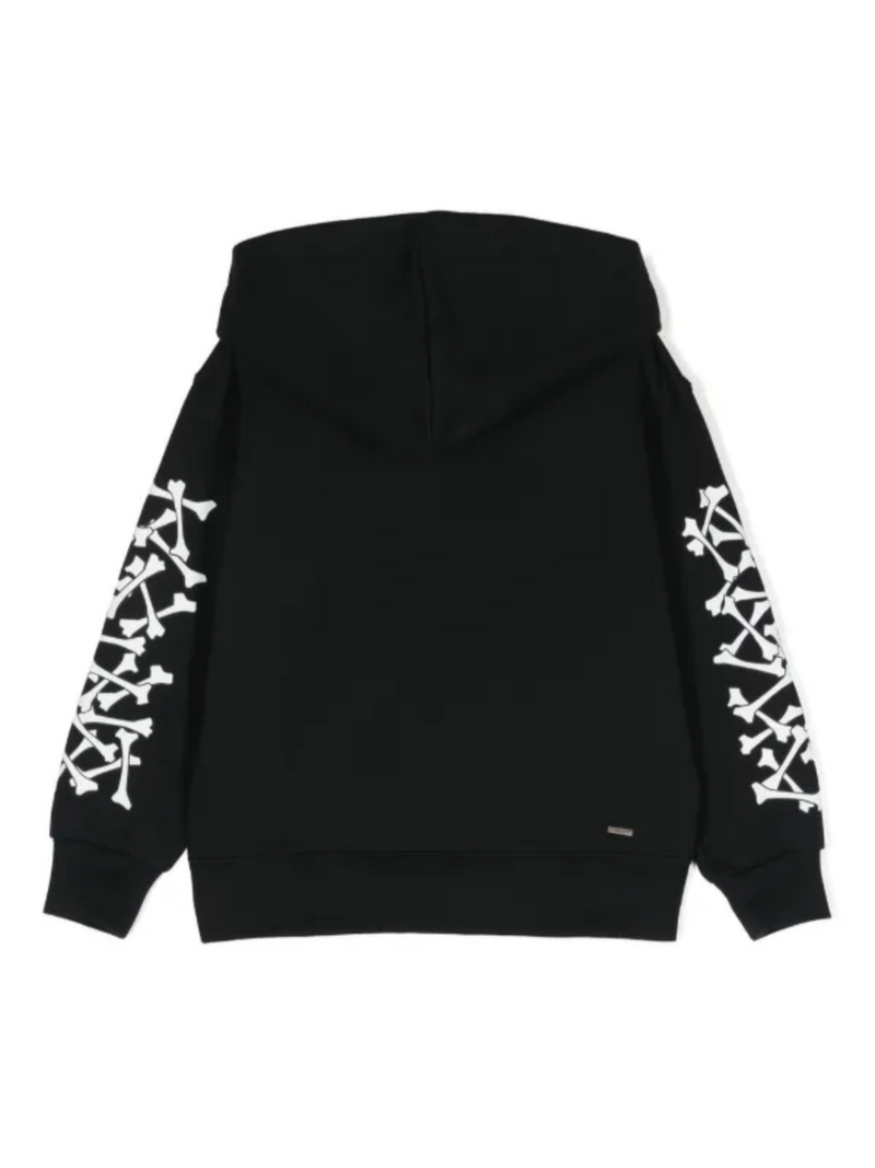 AMIRI KIDS BONES HOODIE BLACK