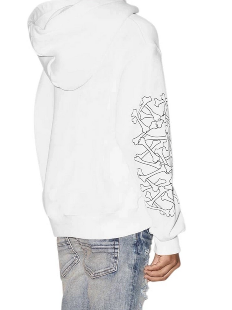 AMIRI KIDS BONES HOODIE WHITE