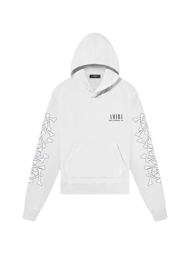 AMIRI KIDS BONES HOODIE WHITE