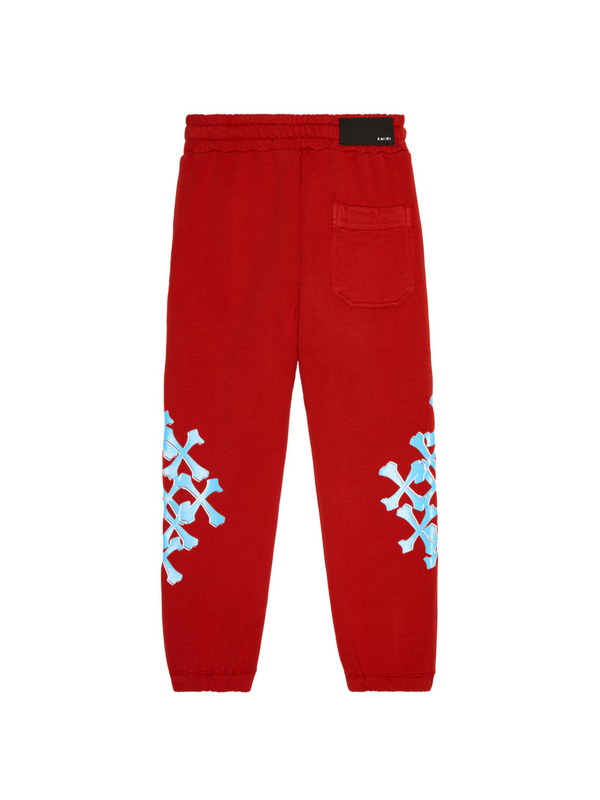 AMIRI KIDS BONES GRAPHIC SWEATPANTS RED / BLUE