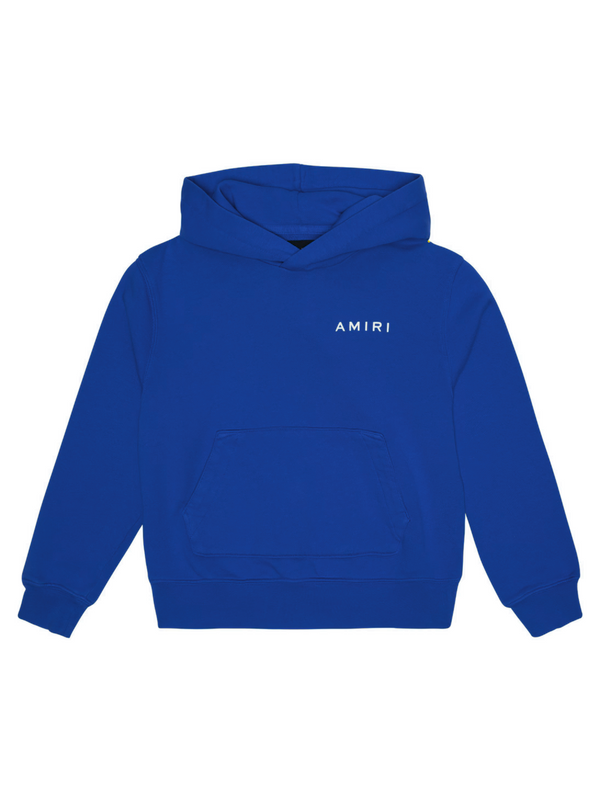 AMIRI KIDS BONES GRAPHIC HOODIE BLUE / RED